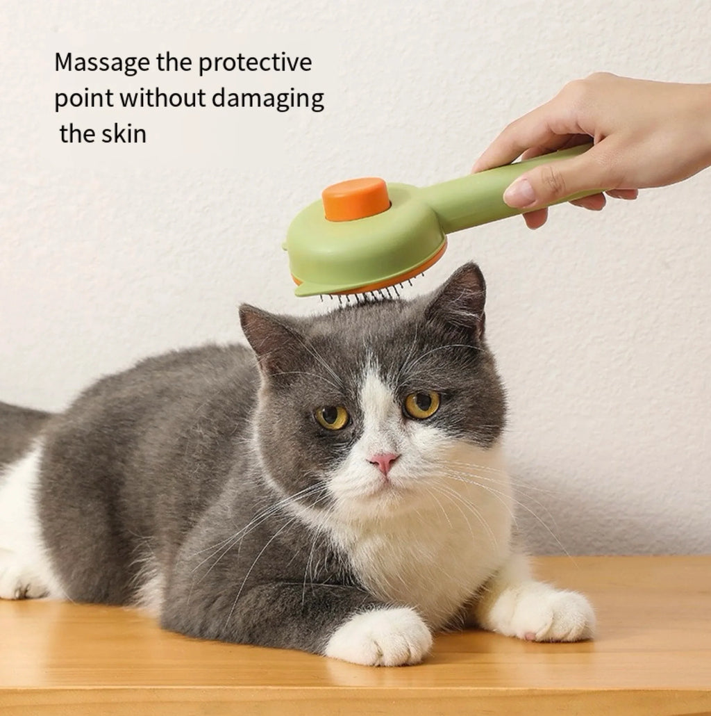 Groom & Clean: Self-Cleaning Pet Brush